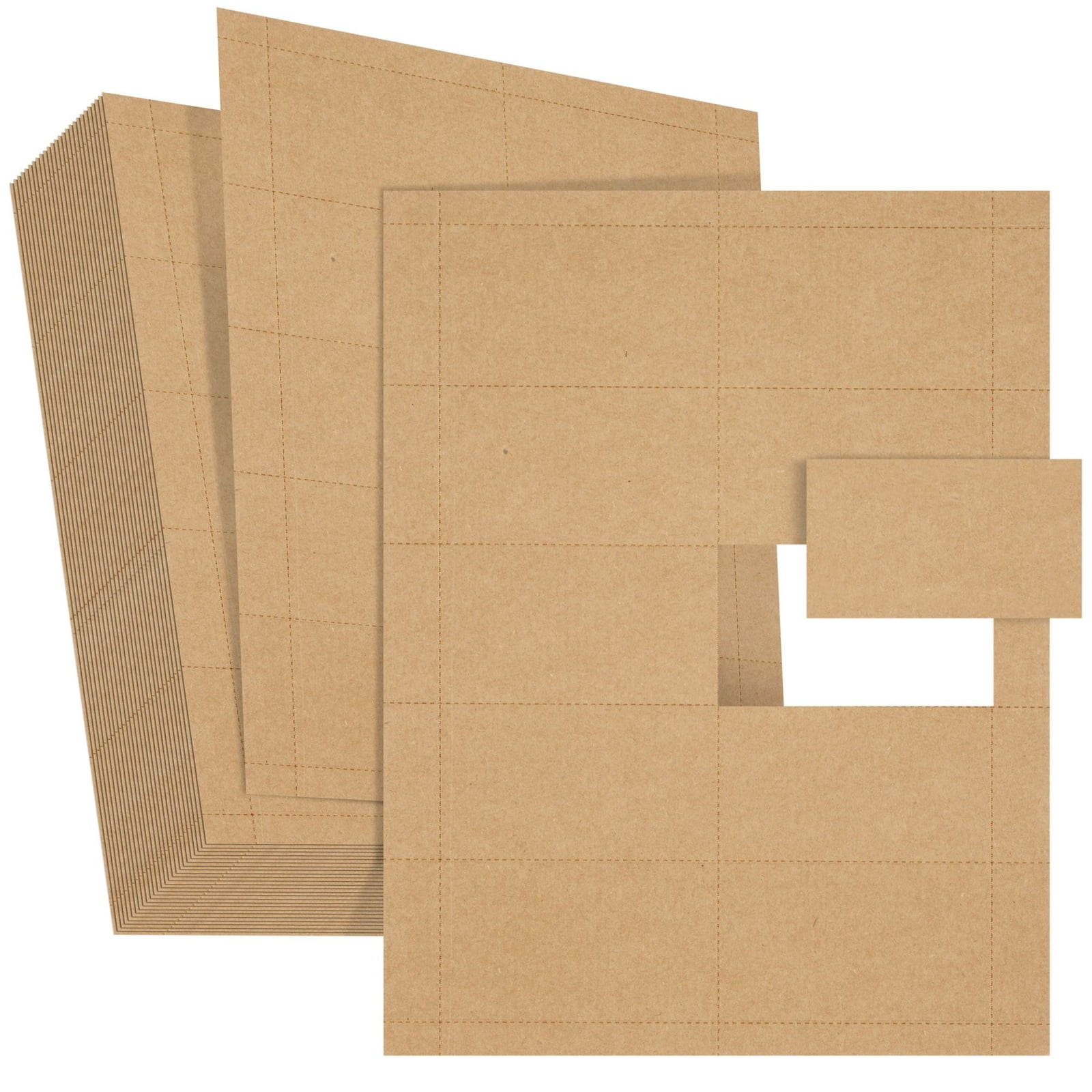1000 Piece Blank Printable Business Cards, Paper, Perforated, Cardstock