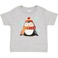 thumbnail image 3 of Inktastic Cute Winter Penguin in Hat and Scarf with Snowflakes Boys or Girls Baby T-Shirt, 3 of 5