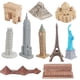 thumbnail image 2 of 10 Uds. Edificios Emblemáticos Modelo en Miniatura Mini Estatua de Construcción Simulada para, 2 of 9