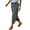 Dark Gray, variant on Hibeli Linen Pants Women Lightweight Drawstring Elastic Waist Cargo Jogger Pants with Pockets