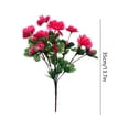 thumbnail image 3 of Fiaya Women Artificial Azalea Flowers Watermelon Red UV Resistant Faux Shrubs Plants for Porch Garden Wedding Decor 13.8in, 3 of 6