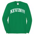 thumbnail image 2 of Wild Bobby Vintage Movie Quote KEVIN!!! Men Long Sleeve Shirt, Kelly, XX-Large, 2 of 6