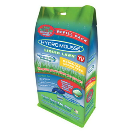Hydro Mousse 17500-6 Liquid Lawn Bermuda Grass Seed, Spray-n-Stay, As Seen On (Best Liquid Fertilizer For Bermuda Grass)