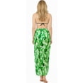 thumbnail image 2 of LA LEELA Women's Bikini Beach Wrap Swimwear Cover up Bathing suit Summer Wraps Swimsuit Sarong Skirts for Women One Size Parakeet, Leaves, 2 of 5