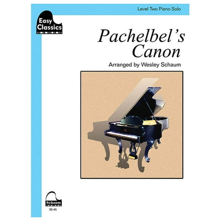 SCHAUM Pachelbel's Canon Educational Piano Book by Johann Pachelbel (Level