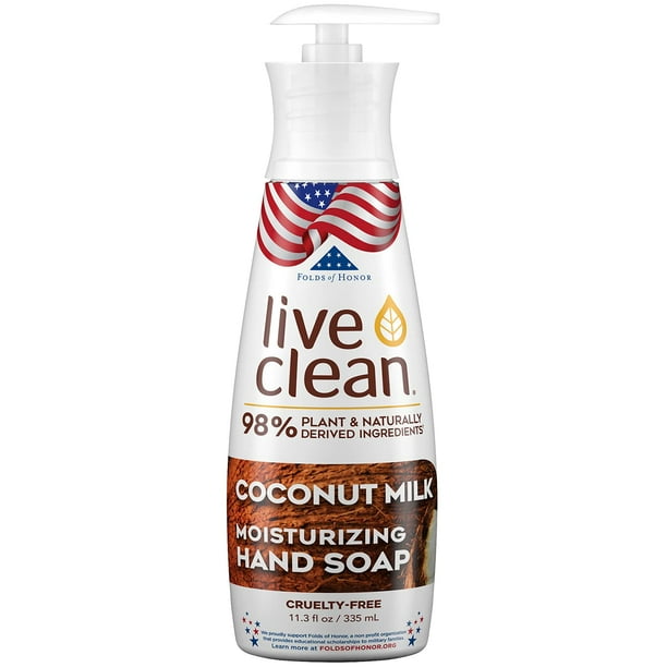 Live Clean Coconut Milk Liquid Hand Soap 11.3oz