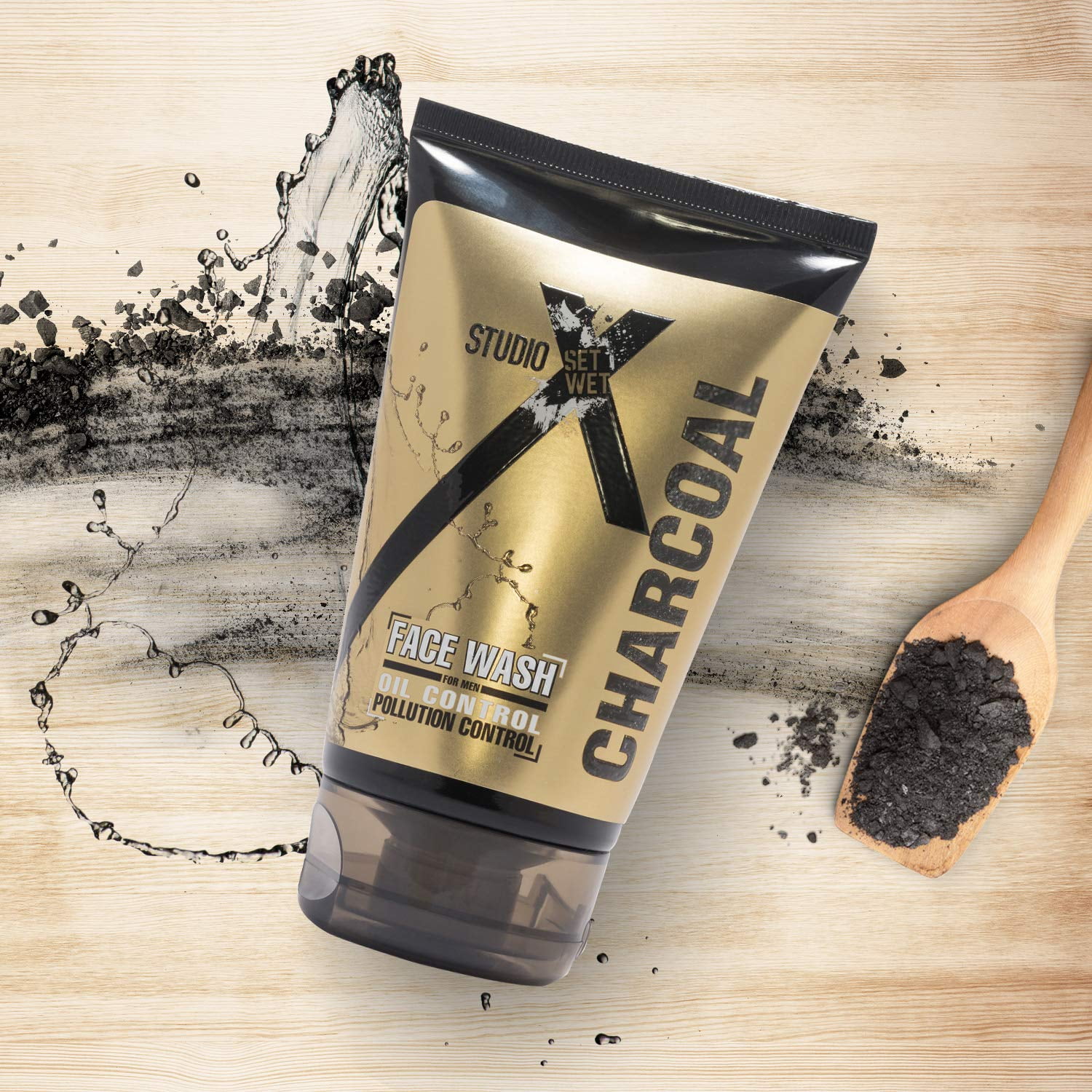set wet charcoal face wash