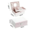 thumbnail image 4 of BCZHQQ Jewelry Organizer Box with Lock,Jewelry Box Organizer for Women Girls,2 Layers Large Jewelry Storage Case for Earring,Rings,Necklaces Bracelets,Watch,Summer Savings Clearance, 4 of 6