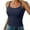 Navy, variant on Lixiuxyad Slim Fit Tank Top Women's Casual Camisole Tank Top Basic Solid Sleeveless Undershirt For Spring Summer Comfortable Layering With Jeans(Blue L)