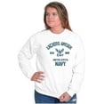 thumbnail image 4 of United States Navy Logo Anchor Aweigh Unisex Plus Size Sweatshirt Brisco Brands 5X, 4 of 5