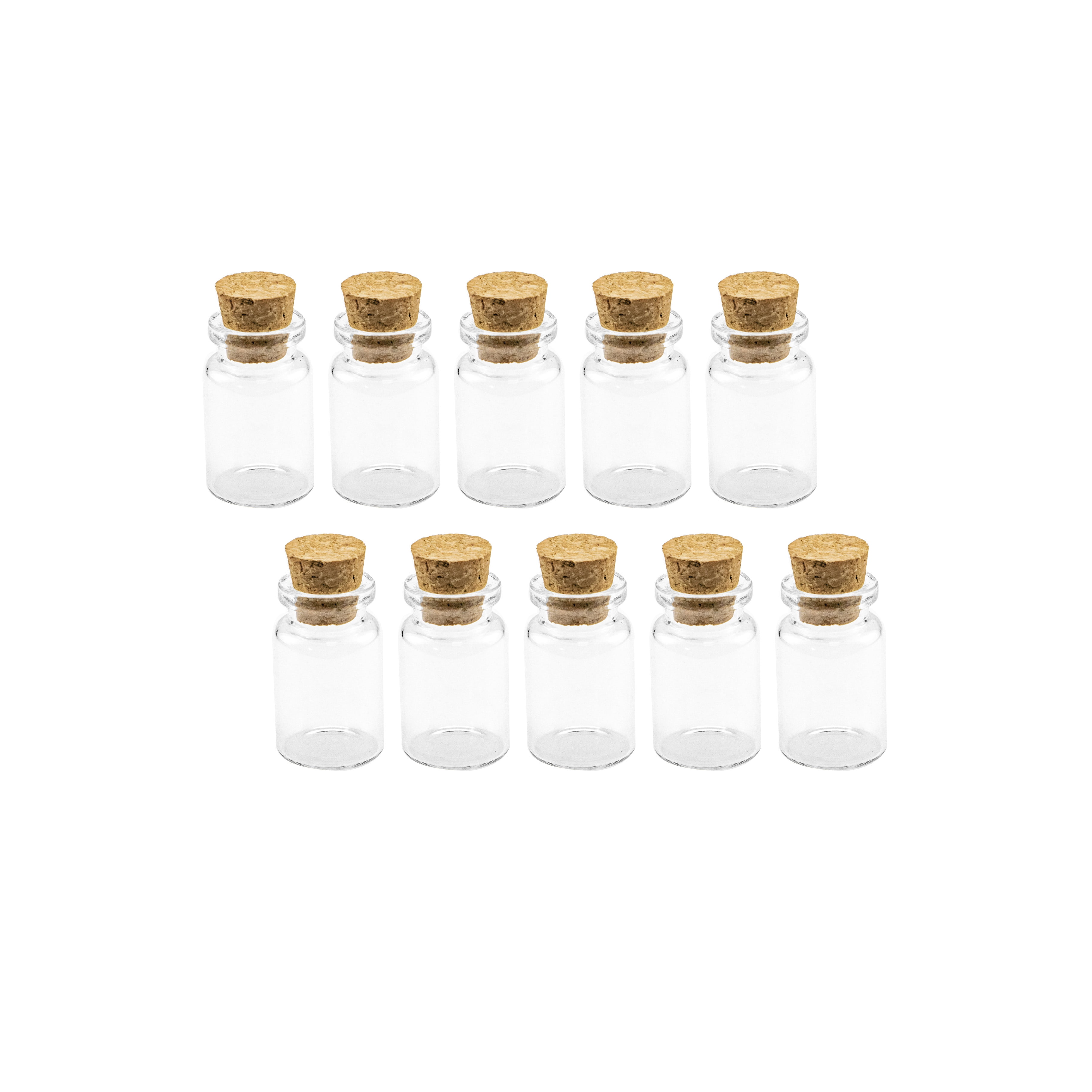 Mini Cork Glass Bottlesnull