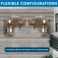 thumbnail image 3 of Mount-It! Large Height Adjustable Corner Sit-Stand Desk, for Office, Home and Commercial Purposes, 3 of 10