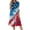 Deep Red, variant on 250th Anniversary USA Flag Floral Maxi Dress for Women 4th July Summer Dresses Independence Day Art Print A-Line Dress Casual Patriotic American Flag Evening Dress for Party Multicolor XL