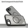 thumbnail image 2 of TECH CIRCLE for iPhone 16e Magnetic Case, Upgraded [Full Camera Protection] [Compatible with Magsafe] [Translucent Matte] Shockproof Protective Phone Case for iPhone 16e,Black, 2 of 8