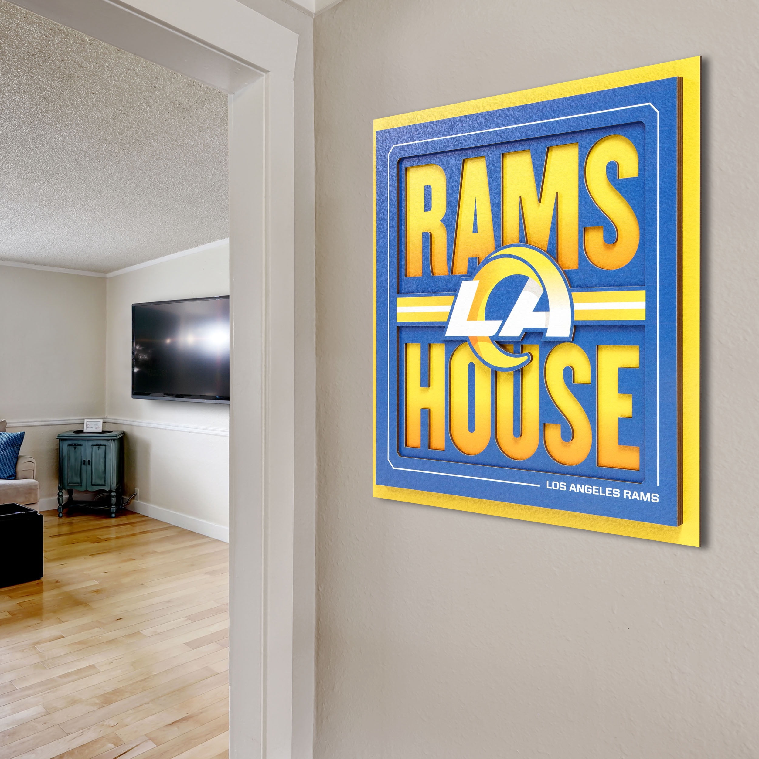 YouTheFan NFL Los Angeles Rams Slogan Series 3D Wall Art