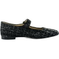thumbnail image 6 of Sam Edelman Michaela Black Multi Mary Jane Ankle Strap Square Toe Flats (Black Multi, 7.5), 6 of 6