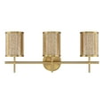 thumbnail image 2 of Warm Brass Three Light Bathroom Vanity from the Camden Collection, 2 of 6