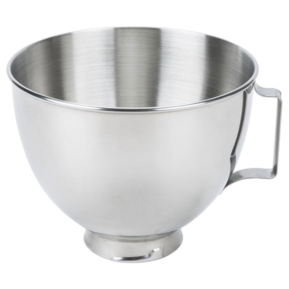 WESIEVYA Stainless Steel Mixer Bowl Replacement, Dishwasher Safe Kitchen Mixing Bowl with Easy Pour Spout for Stand Mixers