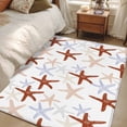 thumbnail image 4 of Ocean Red Starfish Area Rugs 2.7'x5', Washable Small Throw Rugs for Kitchen Bedroom, Summer Coastal Beach Indoor Outdoor Rug Non-Slip Low Pile Carpet Runner Reversible Floor Mats, 4 of 8