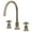 Polished Nickel, variant on Kingston Brass KS8721DXLS Concord Double-Handle 3-Hole Widespread Kitchen Faucet in Polished Chrome