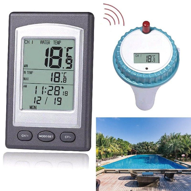 Waterproof Pool Thermometer Floating Solar Powered Thermometer for Pool Bathtub
