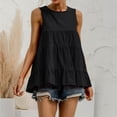 thumbnail image 3 of Women's Summer Casual O-Neck Regular Soild Long Sleeve T-Shirt Blouse womens tops clearance, 3 of 9