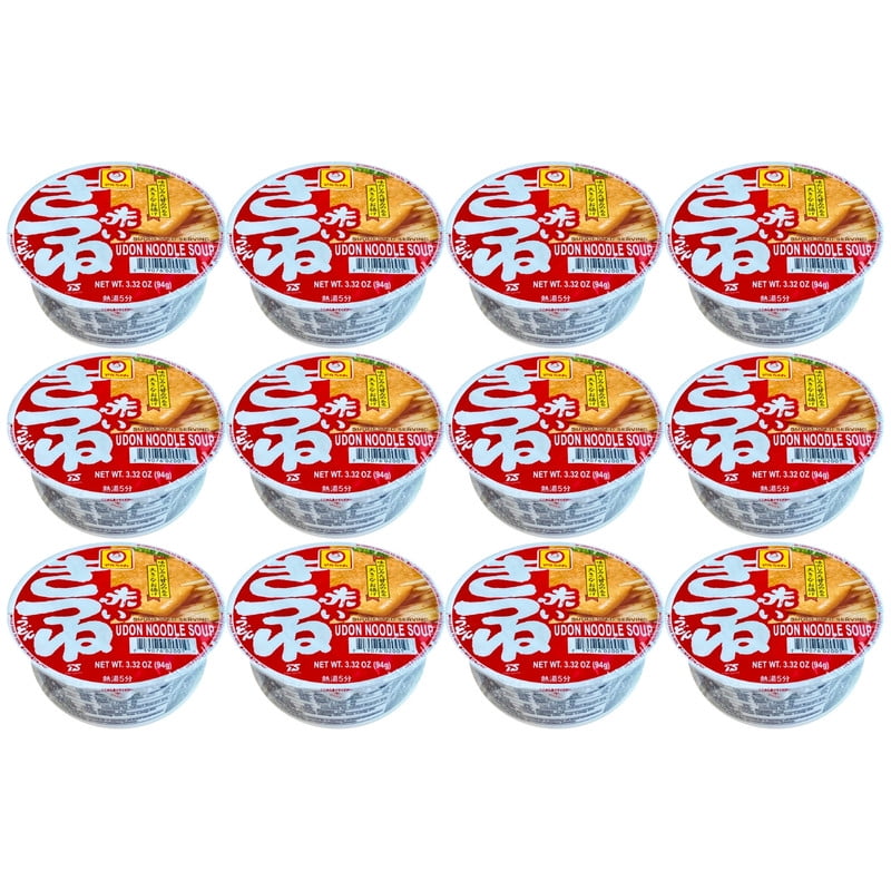 Maruchan Instant Akai Kitsune Udon Noodle Cup, 3.32 oz, 12 pack