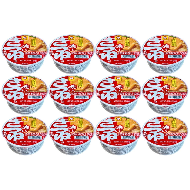 Maruchan Instant Akai Kitsune Udon Noodle Cup, 3.32 oz, 12 pack
