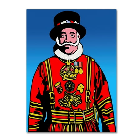 Trademark Fine Art 'Pop Art Beefeater' Canvas Art by Howie Green