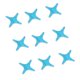 thumbnail image 3 of 100 g / bolsa de plástico de cuatro puntas estrella lentejuelas partido boda decoraciones azul Sunnimix Cuatro lentejuelas en punta de la estrella, 3 of 8