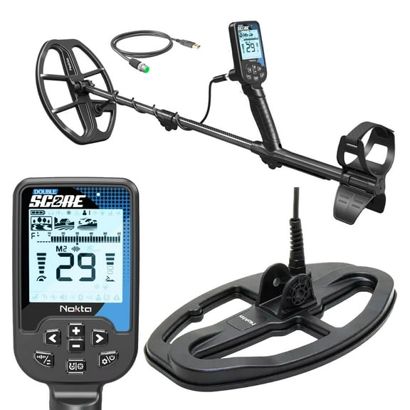 Nokta Double Score (Score 2) SMF Waterproof Metal Detector with SC24 Waterproof Coil