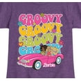 thumbnail image 3 of Barbie - Barbie 70S Groovy Stacked - Girls Fitted Short Sleeve Graphic T-Shirt, 3 of 5