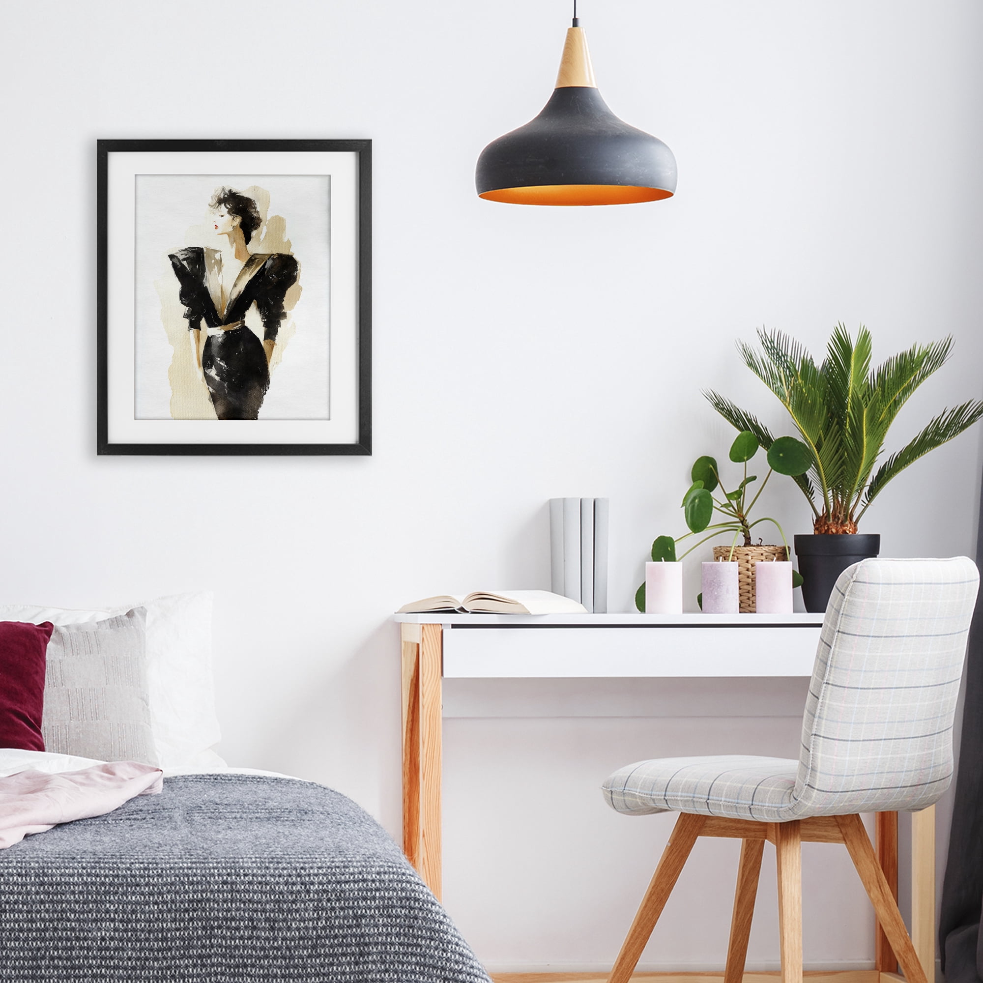 Stupell Industries Timeless Velvet Attitude Black Framed Print Under Glass, design by Svetlana Aleynikova