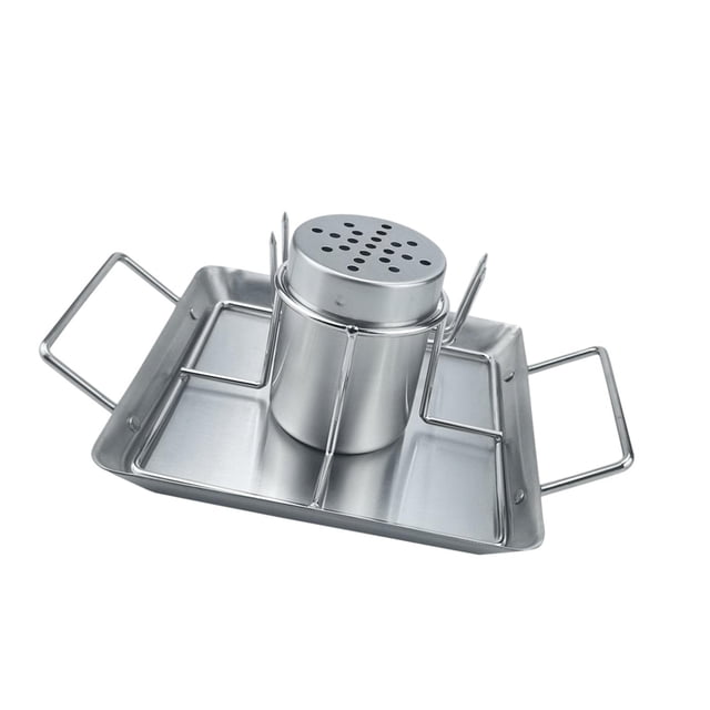 Soporte para asar pollos shamjiam de acero inoxidable con lata de cerveza