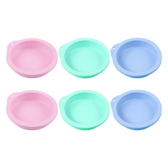 Nestingho 6Ud De Silicona Redondos Para Muffins Y Postres Con Fácil Limpieza Y Reutilizables