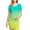Mint Green A7, variant on Maternity Clothes Women Fashion Gradient Crewneck Short Sleeve Casual Pregnancy Dress Women Midi Pregnant Dresses Green S