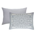 thumbnail image 2 of BNM Cotton Blend Vintage Medallion Bedspread Set, King, Slate Blue, 2 of 5