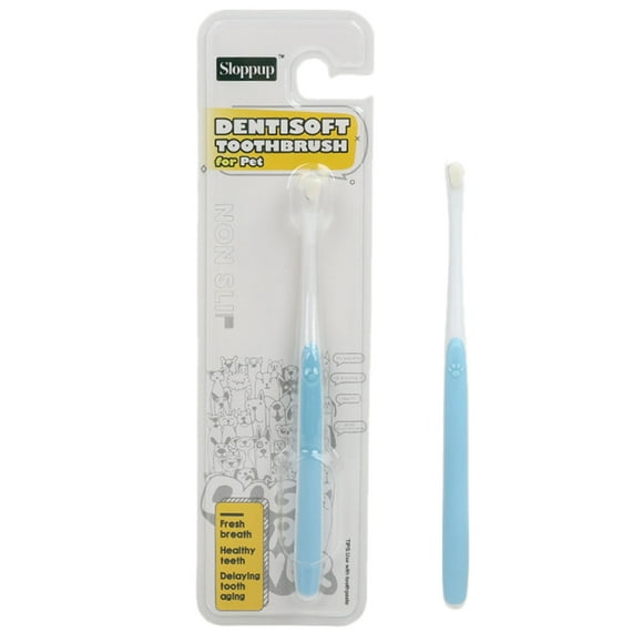 Teething Sticks for Teething Kit - Small Dog Cat Puppy Tooth Brushing with Soft Mini Head for Deep Cleaning and Gentle Care on Indoor Outdoor Use