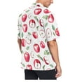 thumbnail image 3 of ALAZA Apples Pattern Men's Hawaiian Shirt Short Sleeve Casual Button Down Shirts M, 3 of 6