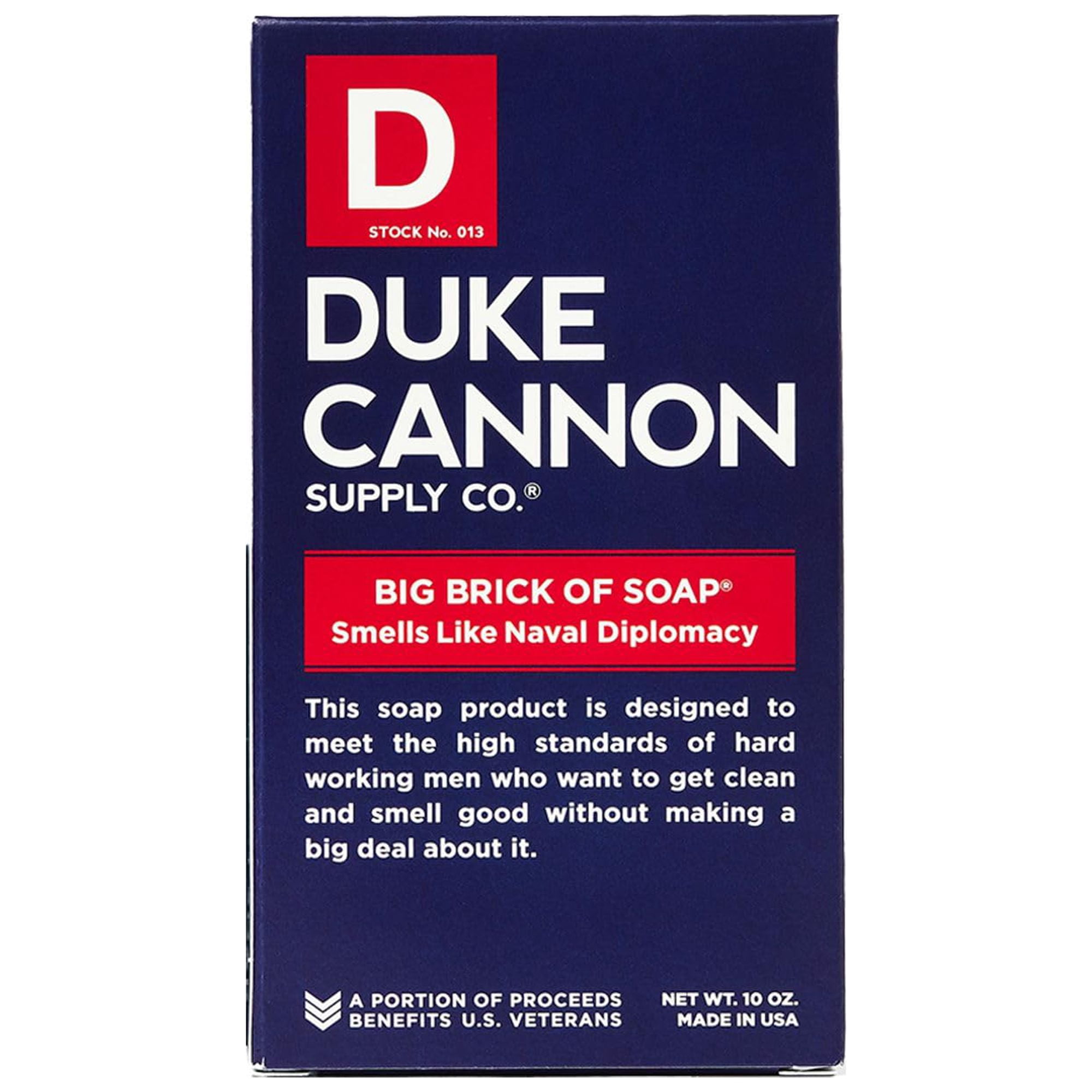 Duke Cannon Supply Co. Big Brick of Soap Bar for Men WWII Collection Smells Like Naval Diplomacy (Refreshing Ocean Scent) Multi-Pack- Superior Grade, Extra Large, All Skin Types, 10 oz (3 Pack)