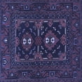 thumbnail image 1 of Ahgly Company Indoor Square Persian Blue Traditional Area Rugs, 8' Square, 1 of 4