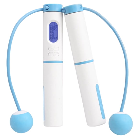 2Pcs/Set Indoor Workout Cordless Jump Cord Adjustable Skipping Rope with Counter