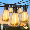 thumbnail image 1 of Cadena de luces solares Skoiuc 30 LED, 30,5 m, mando a distancia a prueba de agua, 1 of 8