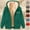 Army Green, variant on Essentials Hoodie for Women, Print Plush Lined Hoodie, Zip Up Hooded Sweatshirt, Winter Clothing