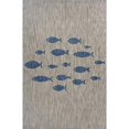 thumbnail image 1 of LR Resources CATAL81505GNY1A30 Aquatic Indoor & Outdoor Accent Rectangle Area Rug, 1 of 1