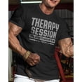 thumbnail image 2 of Gymish Therapy Session Workout T-Shirt for Men, Funny Gym Shirts, Lifting T-Shirt, Deadlift Tee, Men's Gym Shirt, Workout Tops, Powerlifting & Bodybuilding Tee, 2 of 5