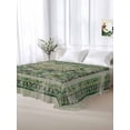 thumbnail image 6 of Teal Boho Flat Sheets Only Queen Size, Soft Breathable Bed Top Sheets for Mattress, Ehtnic Modern Geometric Abstract Art Luxury Bedding Flat Sheets for Home Hotel Bedroom Bed Protection, 6 of 9