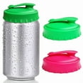 thumbnail image 6 of 6 Pack Reusable Silicone Can Protector Lid or Covers with Resealable Nozzle for Standard Soda/Beverage/Beer Cans,6 x Beverage Can Lids,Photo Color, 6 of 8