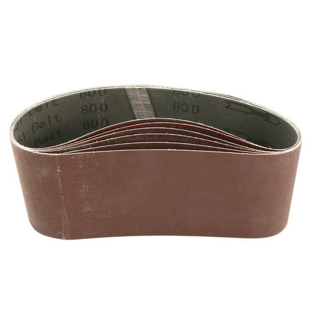

Uxcell 4 x 24 800 Grit Flush Joint Aluminum Oxide Sanding Belts 6 Pack