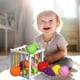 thumbnail image 1 of Juguete de clasificación de formas elásticas arcoíris para bebés | Actividad de motricidad fina con cuerdas elásticas de colores | Juego de aprendizaje sensorial para niños pequeños, 1 of 6